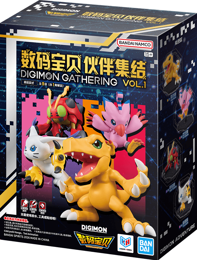 数码宝贝伙伴集结 VOL.1 商品包装