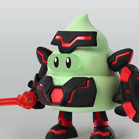 黏土模型套件 赛博战士便便